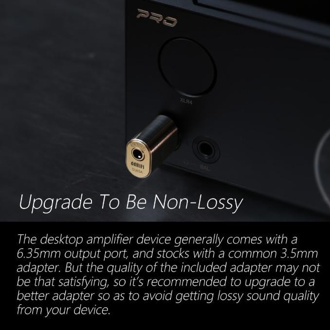 

DD DDHIFI DJ65A / DJ65B / DJ65B AL 6.35mm to 3.5mm / 4.4mm Adapter