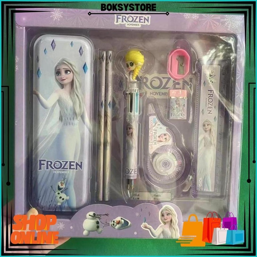 

[Juallaris](Ktps.2)Kotak Pensil Sett / Study Set Stationery Set Alat Tulis Sekolah Anak Set Atk Motif Best Seller