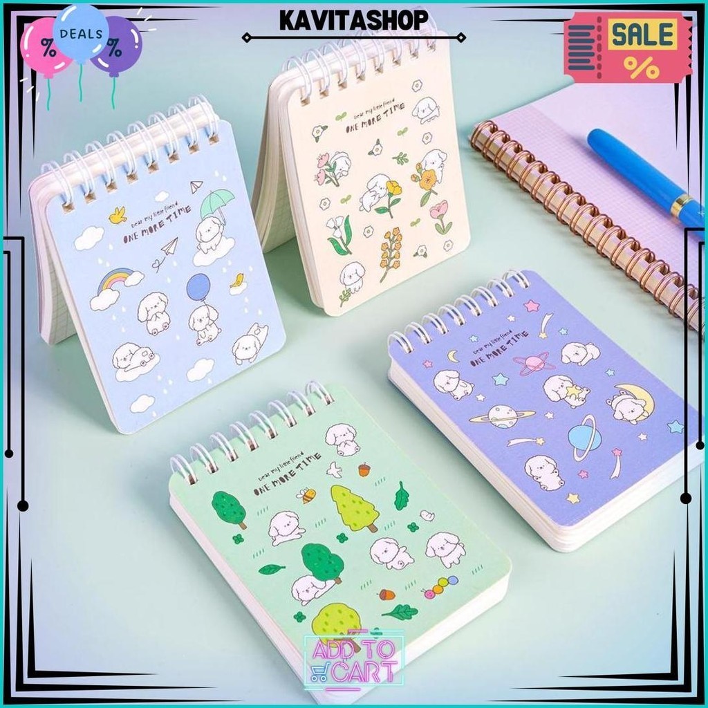

Deli Spiral Notebook / Buku Tulis Buku Catatan Spiral Mini Pocket Size 100 Lembar L98100 Best Seller