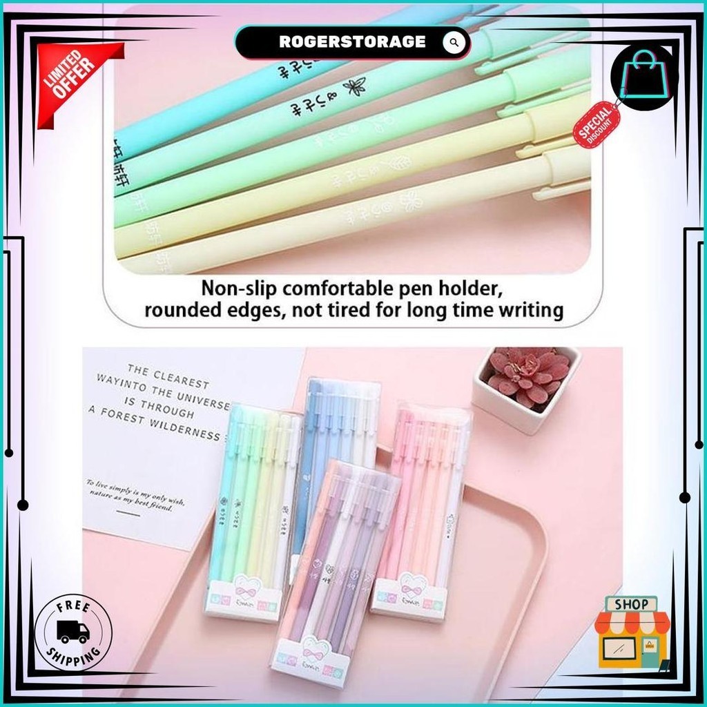 

Cod6 Pcs Gel Pen Set Morandi Color Student Signature Pen Siswa Tanda Tangan Pena Sekolah Kantor Pasokan Alat Tulis Gs Promo