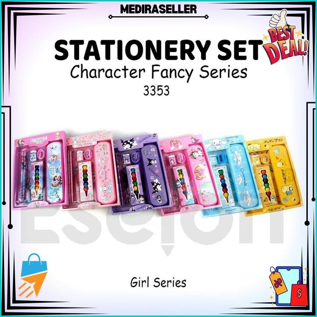 

Stationary Set 7In1 Karakter 3353 / Paket Alat Tulis + Oil Pastel Promo