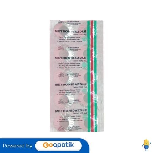 METRONIDAZOLE NOVAPHARIN 500 MG STRIP 10 TABLET