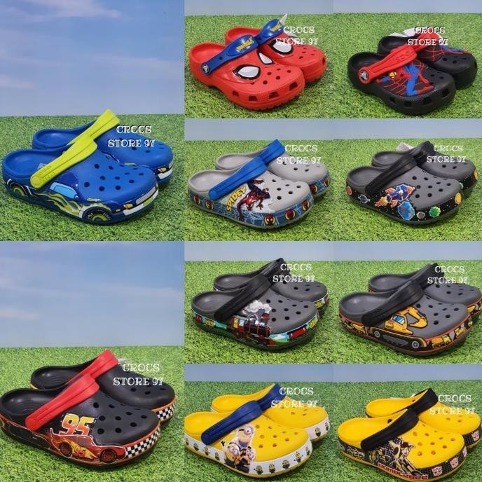 Sandal Crocs Anak Karakter/Sandal Crocs Fun Lab/Crocs Anak Original