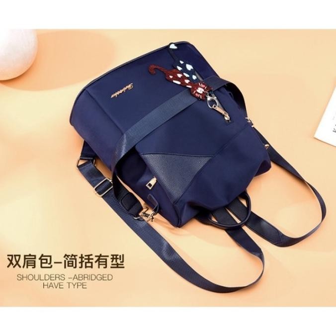 Tas Ransel Wanita Korea Import Branded Backpack Gendong Cewek Kuliah