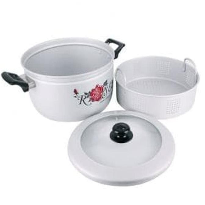 Steamer / Kukusan / Panci Pancaguna Tutup Kaca 30 Cm Maspion Termurah