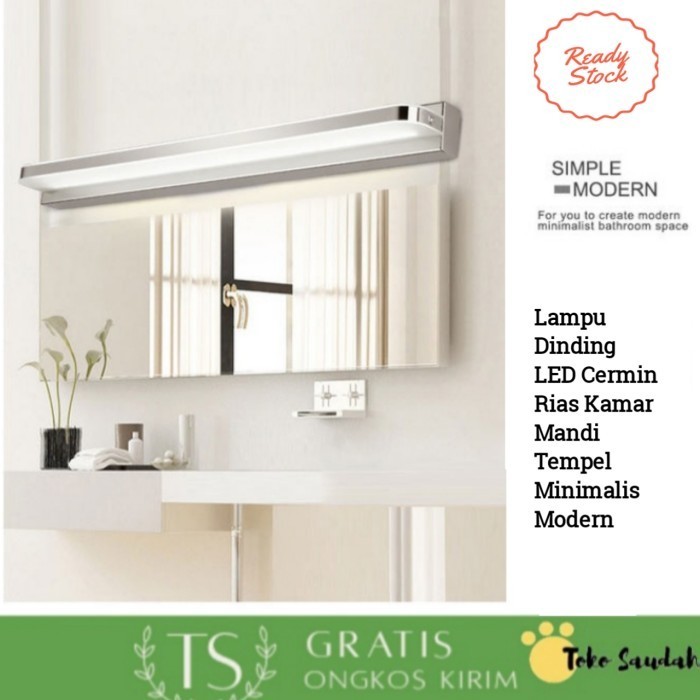 LAMPU DINDING LED CERMIN RIAS KAMAR MANDI TEMPEL MINIMALIS MODERN