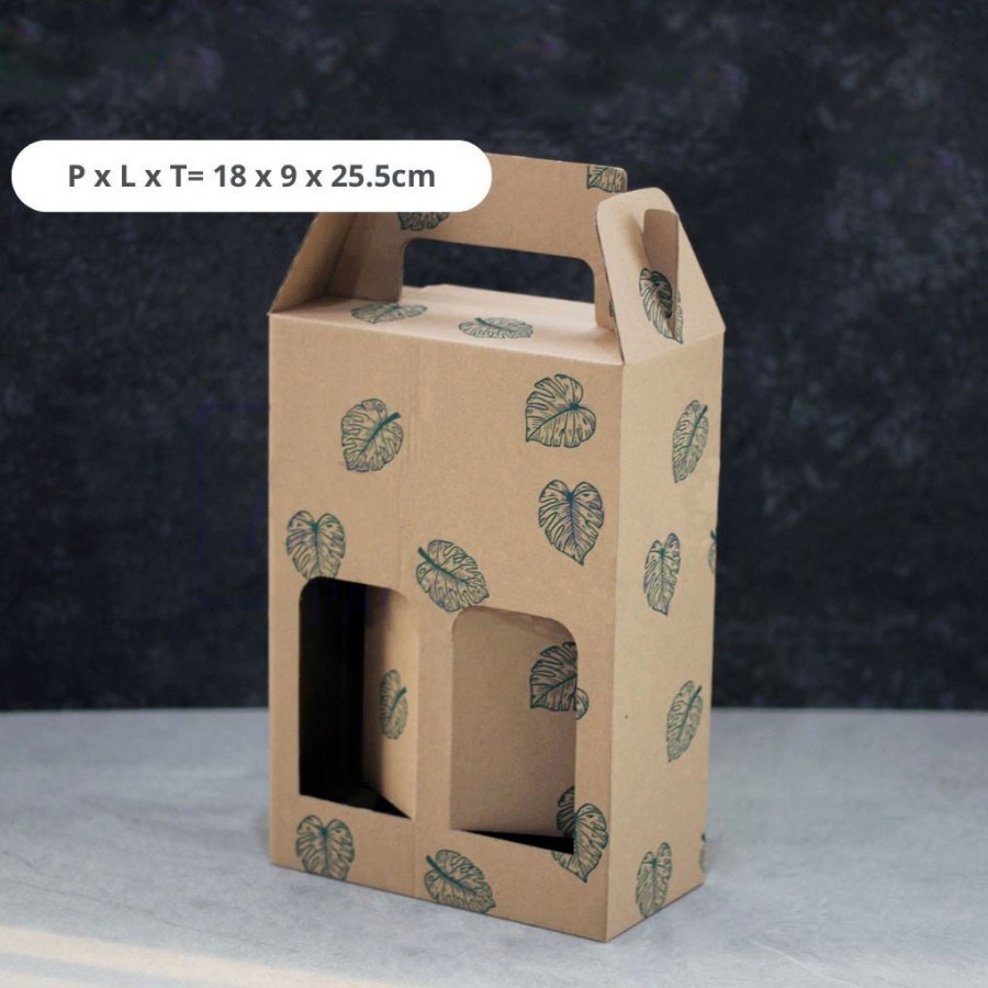 

Dus Jinjing Box isi 2 Botol 1 Liter Coklat Daun uk 18 x 9 x 25.5 cm harga per 10pcs kotak dus unggul box packaging
