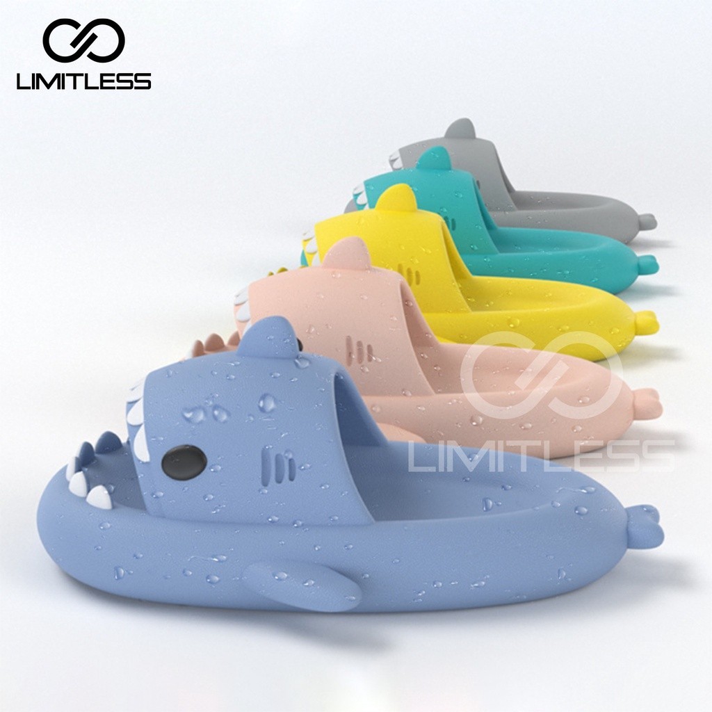 Sandal Hiu // Sandal Hiu Dewasa Couple Viral Sendal Baby Shark Slip On Sandal Anak Hingga Dewasa Hiu