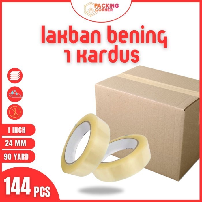 

1 Dus Lakban Isolasi Tape Atk 1 Inch 24Mm 100 Yard 100Y Termurah 1Dus