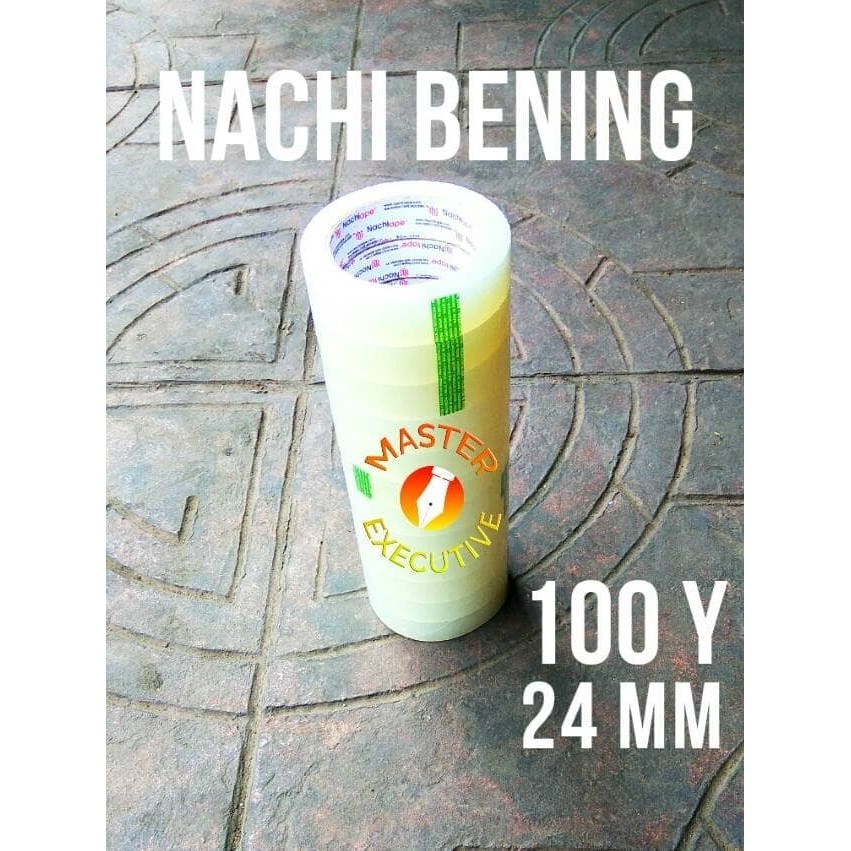 

Lakban Bening 1 Inch Nachi / Opp Tape / Naci Isolasi Solatip Selotip