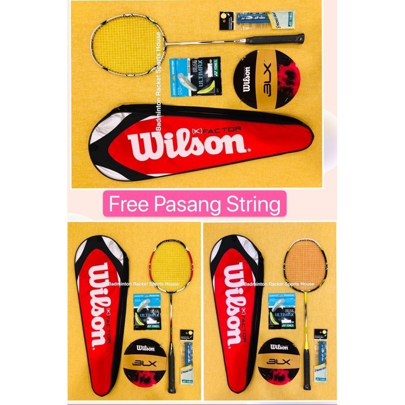 Raket Badminton Wilson (K) FACTOR (Gratis Pasang Senar)