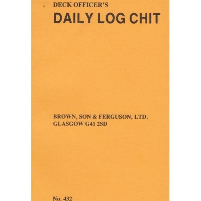[New] Buku Log Harian Deck Kapal Daily Position Log Chit Deck Officer 432