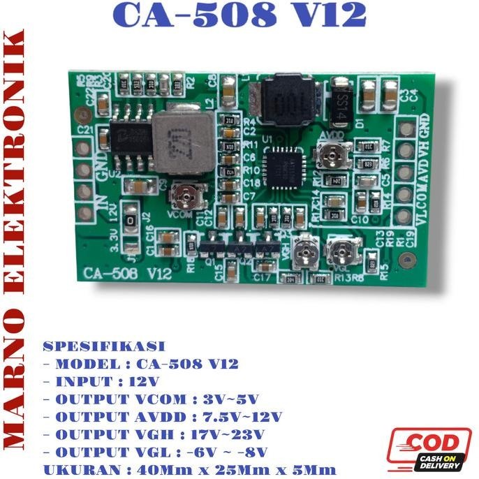 GACUN TCON BOOST MODUL CA-508 LCD UNIVERSAL VCOM VGL VGH AVDD ADJUST