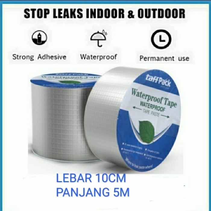 Lakban Anti Bocor Alunum Foil Tape, Anti Bocor Ajaib, Anti Rembes