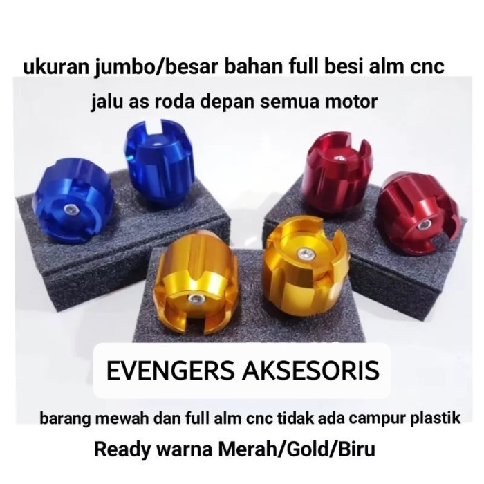 Jalu As Roda Depan Variasi Motor Bahan Full Cnc Besi Besar All Motor