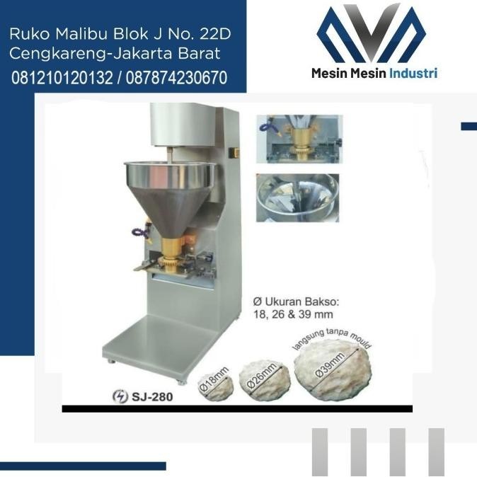 [Baru] Mesin Cetak Baso Sj-280 Getra