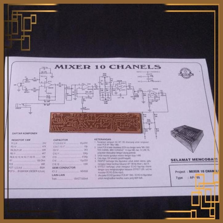 [PJP] PCB MIXER 10 CH AP-195 ORIENTAL AP195