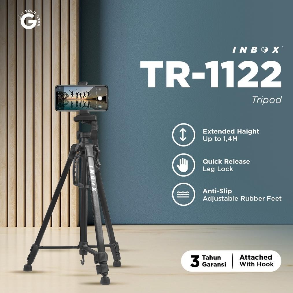 Gimbal Hp Stabilizer Tripod Konten Youtube Inbox Tr111.4 Meter Unt Kamera Dslr Dan Handpe Lengkap De