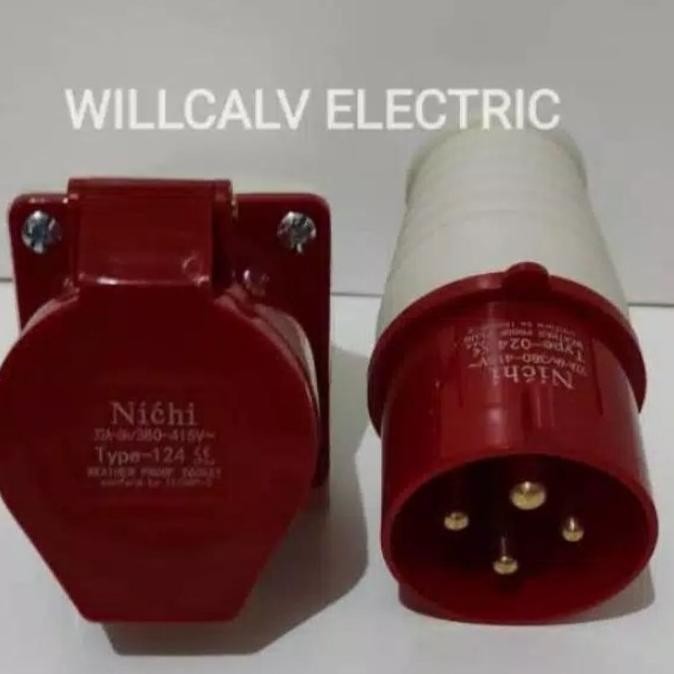 Stop Kontak 3 Pas 4 Pin 32A 32 Ampere - Stop Kontak 3 Phase 4 Pin 32A