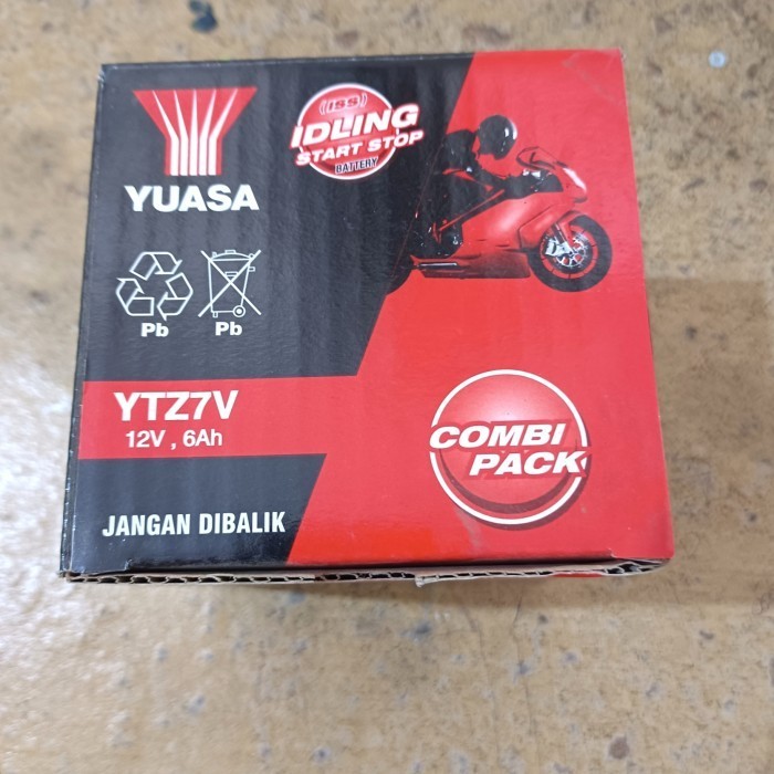 Yuasa Ytz7V Aki Motor Aerox, Vario 160, Vespa Lx125, Nmax