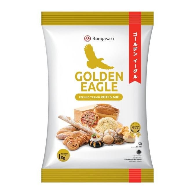 

Bungasari Golden Eagle Tepung Terigu Premium Roti dan Mie 1 KG