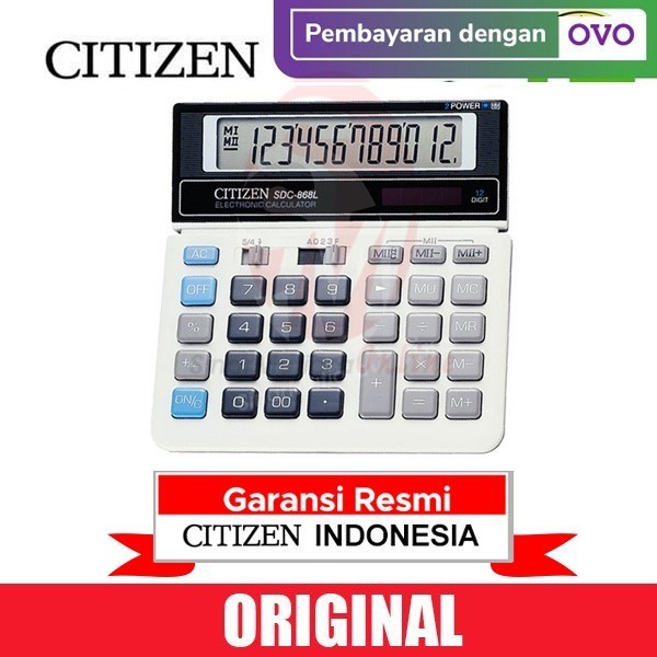 

Ready CITIZEN Calculator SDC-868L