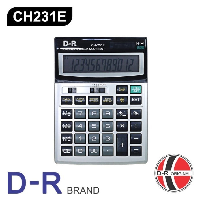 

Ready Kalkulator D-R CH231E (12 Digit)