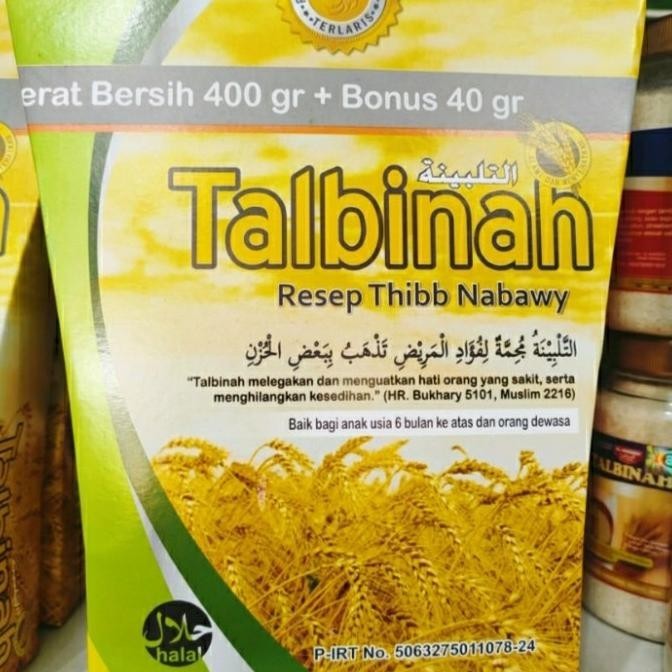 

talbinah resep Thibb nabawy 400gr+40 gr tepung gandum 100% original