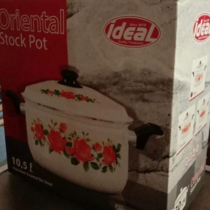 [Ready] Panci Enamel Besar 40 Cm/Oriental Stock Pot Ideal 40 Cm