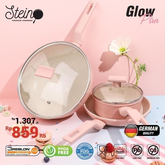 [Baru] Glow Pan Stein Cookware Greblon Coating