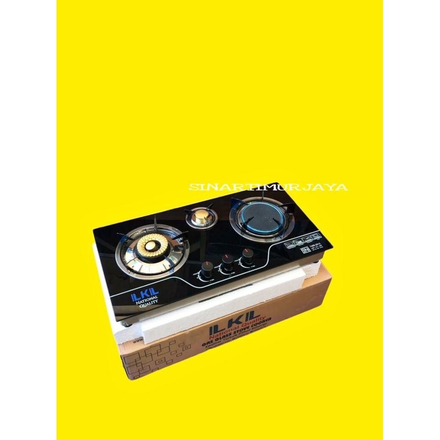 [Ready Stock] Kompor Kaca Lkl 3 Tungku Original / Kompor Kaca Murah Lkl / Kompor Ori