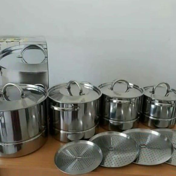 [Promo] Supra Stock Pot + Steamer 4 In 1 Stainless Steel