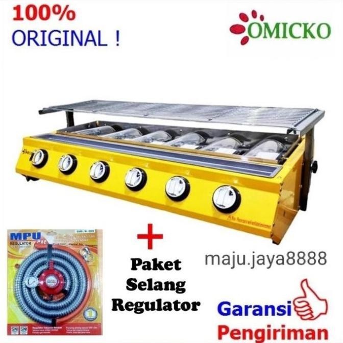 [New] Kompor Panggangan Sosis Omicko 6 Tungku / Kompor Panggang Sosis Sate