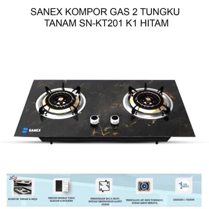 [Ready] Sanex Kompor Tanam Sn-Kt201 / Sn-Kt301 / Sn Kt201 (2 / 3 Tungku)