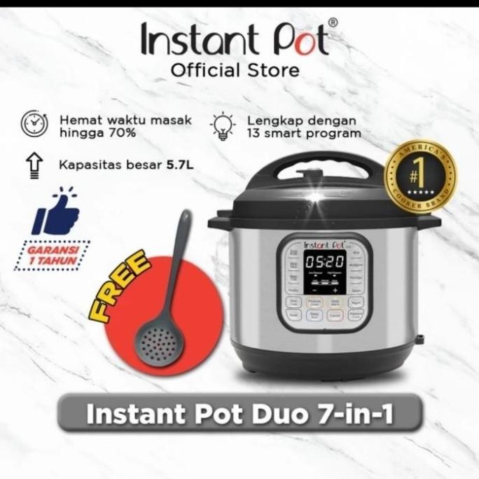 [Promo] Instant Pot Duo 7 In 1 Electric Pressure Cooker Garansi Resmi Kualitas