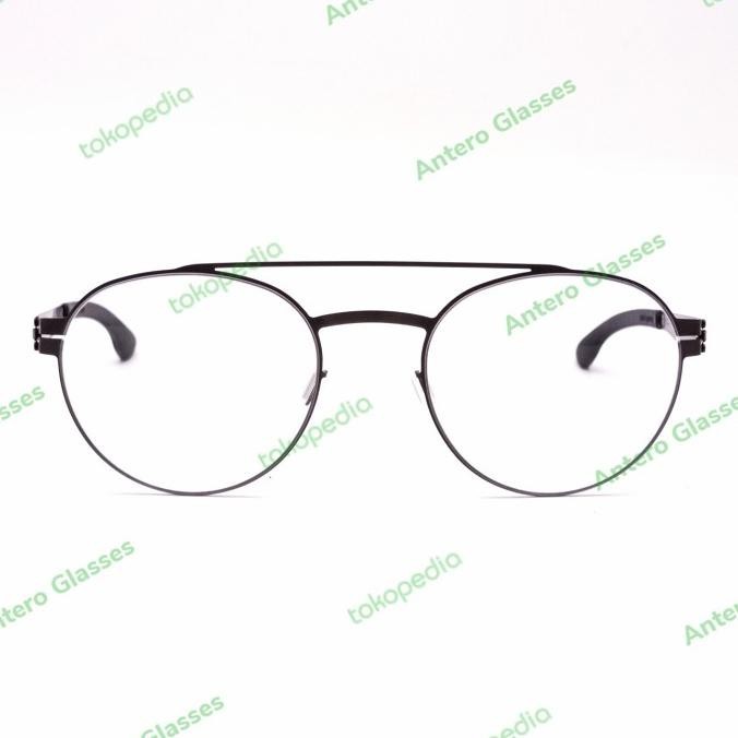 [New] Frame Kacamata Pria Wanita Original Ic Berlin Xberg Graphite