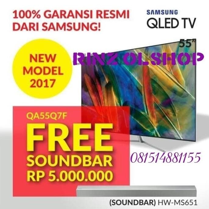 [Ready Stock] Led Tv Samsung 55 Smart Tv Qled Uhd 0Remium 4K Flat 55Q7C Promo