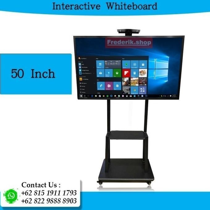 [Garansi] 50 Inch Education Tv Windows Interaktif Whiteboard Touchscreen Kiosk