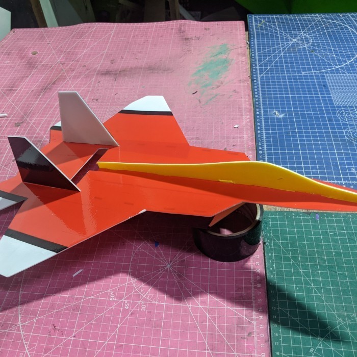 kit pesawat rc mini raptor K01