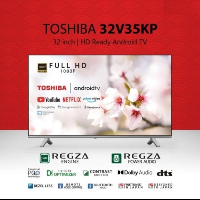 [Best Quality] Tv Led Toshiba 32 Inch 32V35Kp / 32V35Kp / 32V35Kp Android Tv Dvbt2