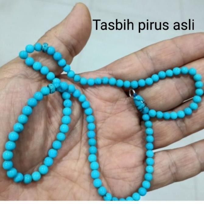 [Garansi] Tasbih Batu Pirus Natural Asli