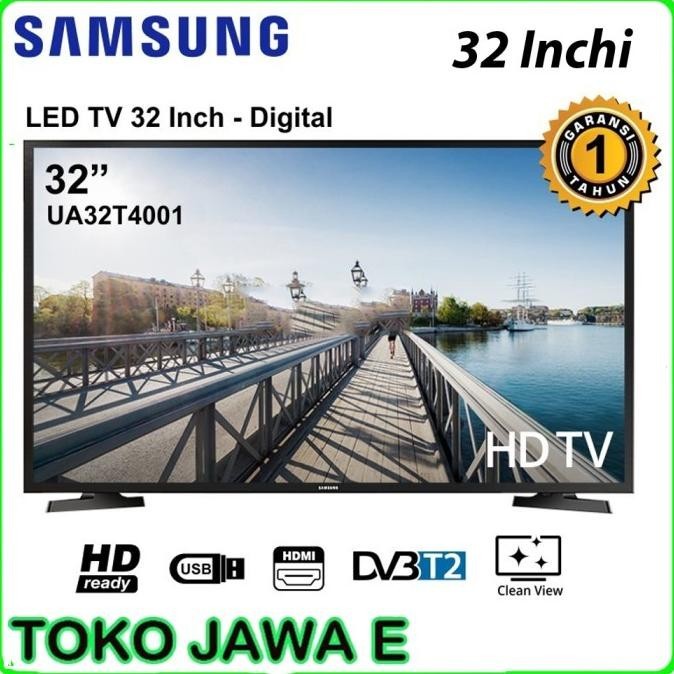 [Ready] Samsung Led Tv Ua32T4001 Layar 32 Inch - Dvbt2 Digital Tv