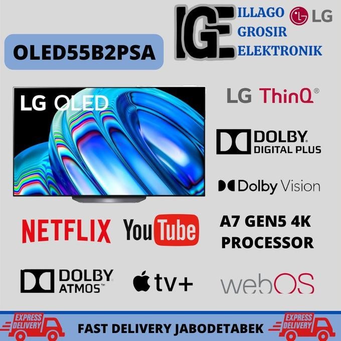 [Garansi] Lg Smart Tv Lg Oled55B2 Oledtv Oled 55B2Oled 55B2 Oled55 Lg Oled