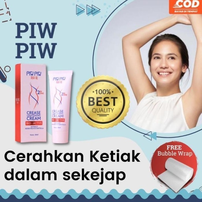 PiwPiw Crease Lightening Cream Pencerah Selangkangan Ketiak Hitam