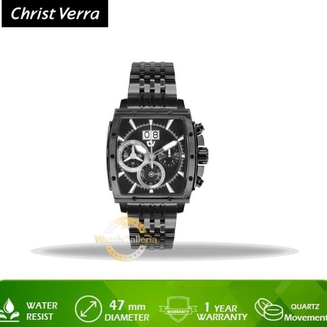 [Garansi] Jam Tangan Christ Verra Cv C70116G-16 Blk Original Murah