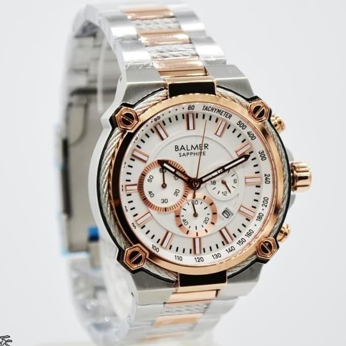 [Baru] Balmer B.7977Mrc Silver Rosegold Original