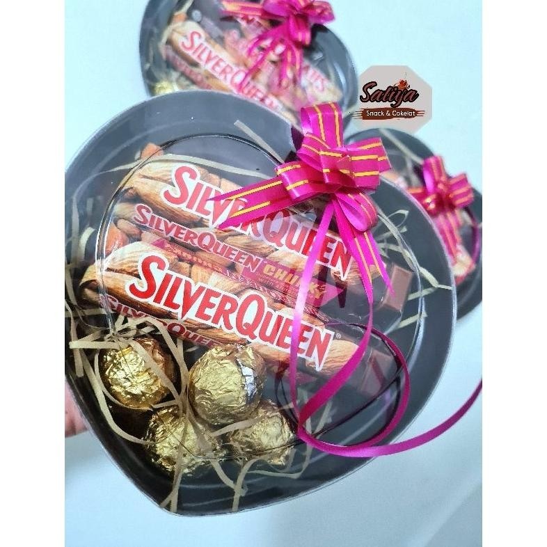 Flashsale Paket Cokelat Gift/Hampers Silverqueen Chunkybar Love Cod