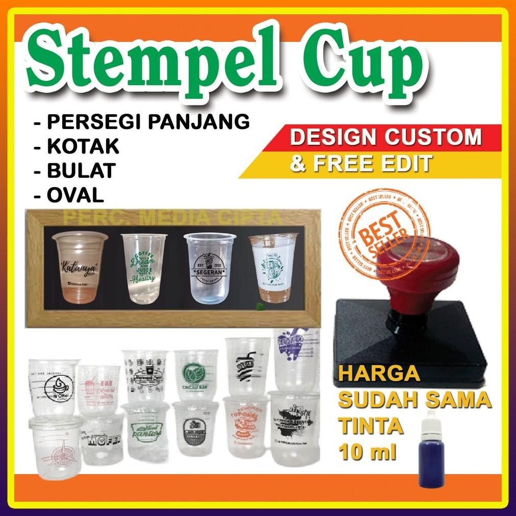 

Premium Stempel Gelas Cup / Plastik / Sterofom / Kayu Cod