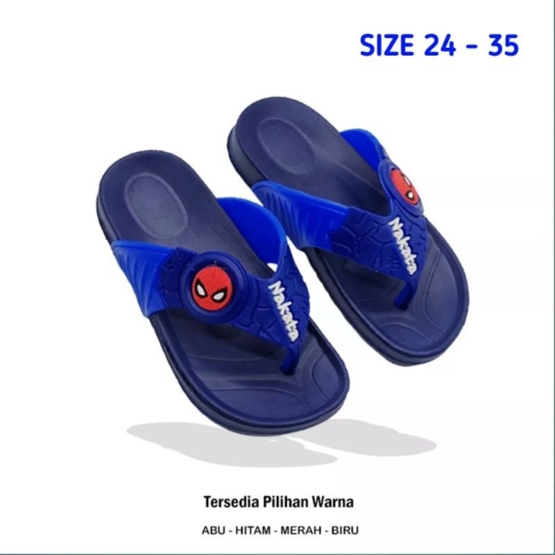 [Bahan halus dan Nyaman] [PIKU] Sandal Jepit Anak Laki Cowok Sendal Jepit Anak Sandal NAKATA