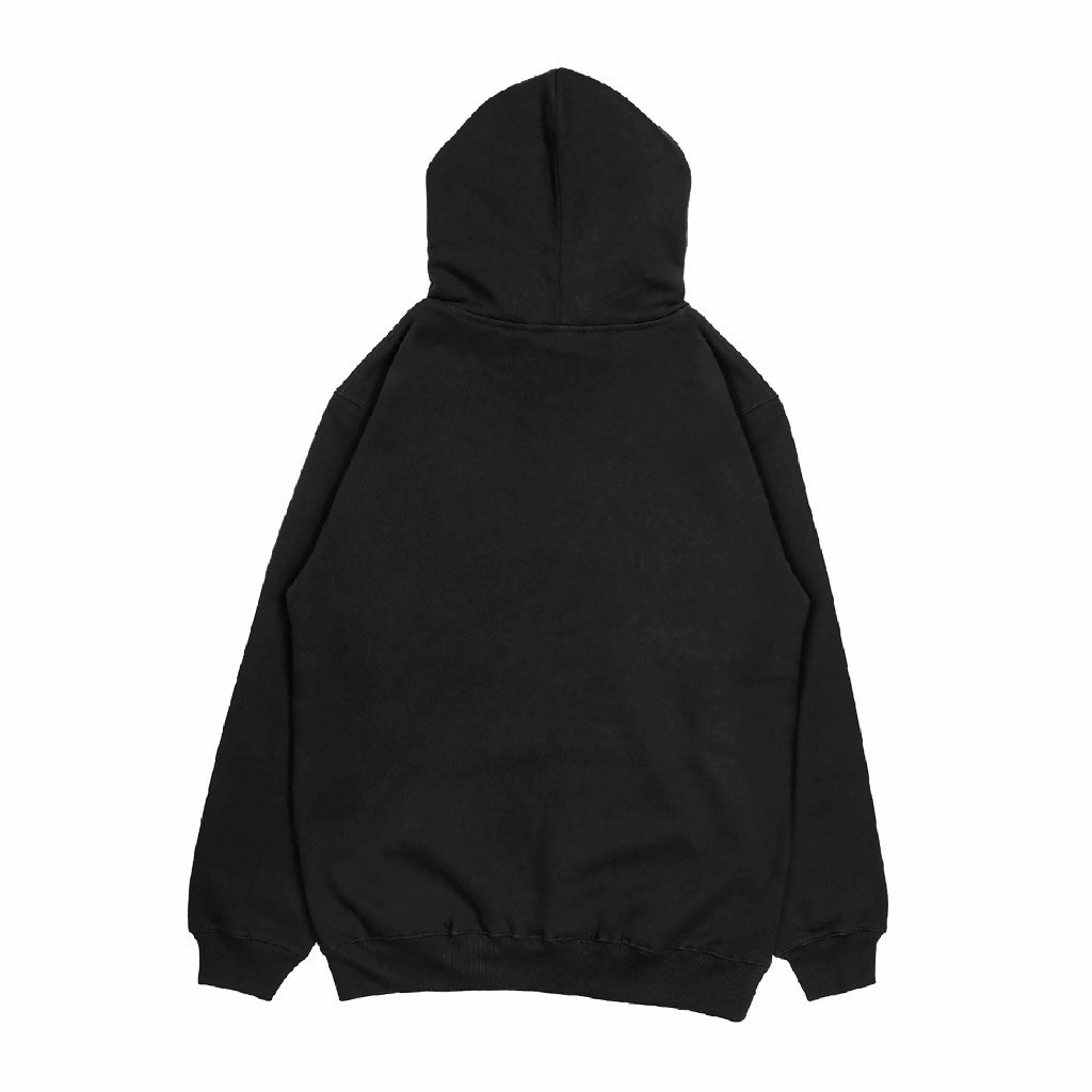 Troy Company Hoodie Black Cloude Orange - Jaket Hoodie Hitam KH 2523